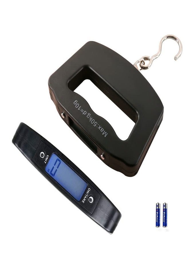 Yakguizz Luggage Scale, Large Handle, Electronic Luggage Scale, High Precision Carrying, 110lbs/50kg, Hook Rotates 360°, Travel Airport Checked Luggage Baggage, Avoid Extra Charges for Your Over Weight - Image 1